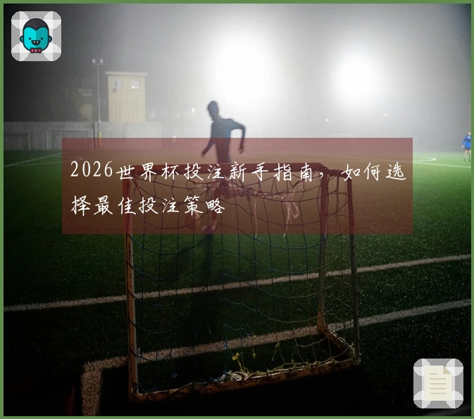 2026世界杯投注新手指南，如何选择最佳投注策略